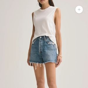 Agolde Dee Super High Rise Shorts in Precision